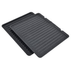 Sandwich maker & grill HAUSBERG HB-636NG, 1650-2000W, Termostat reglabil, Buton de control, Afisaj Led, Inox
