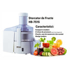 Storcator de Fructe Hausberg HB-7515, 800W, Lame Otel Inoxidabil, motor cupru
