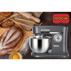 Mixer cu bol HAUSBERG HB-7620GR, putere 700-800W, 5 litri, 6 viteze, Gri