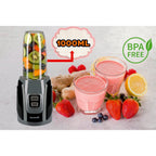 Blender Hausberg HB-7675NG Negru,Putere 1000W, Capacitate 1000ml, motor de cupru
