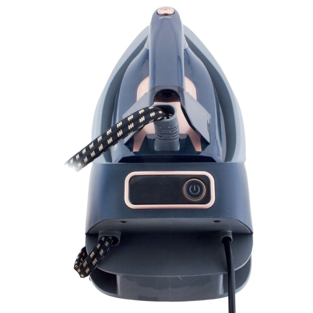 Statie de calcat HAUSBERG HB-7925NG, 3000W, 40-50g/min, 1.5l, auto-curatare, termostat, talpa ceramica, negru