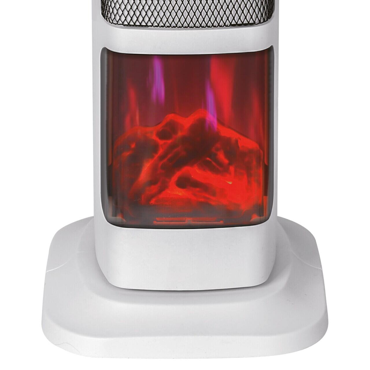 Semineu Electric Digital HAUSBERG HB-8219AB, 2000 W, Efect de Flacără 3D, Încălzire Ceramică PTC, Telecomandă, Afișaj LED, Negru