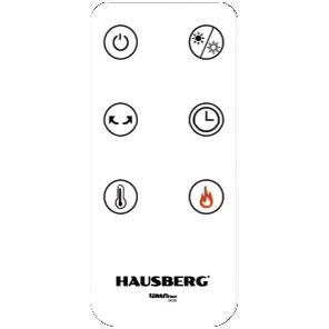 Semineu Electric Digital HAUSBERG HB-8219AB, 2000 W, Efect de Flacără 3D, Încălzire Ceramică PTC, Telecomandă, Afișaj LED, Negru Imagine secundară a produsului