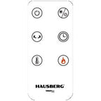 Semineu Electric Digital HAUSBERG HB-8219AB, 2000 W, Efect de Flacără 3D, Încălzire Ceramică PTC, Telecomandă, Afișaj LED, Negru