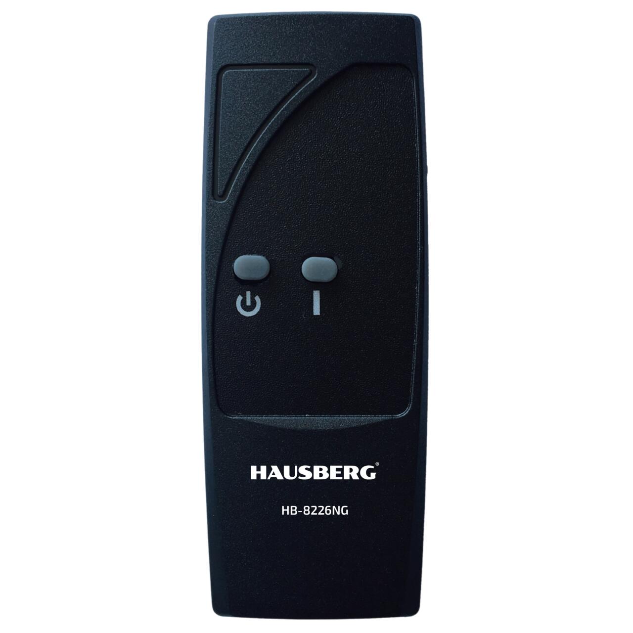 Semineu Electric de Birou HAUSBERG HB-8226NG, 1800 W, Efect de Flacără, Încălzire PTC, Sticlă Securizată, Telecomandă, Negru Imagine secundară a produsului
