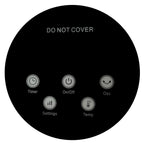 Semineu Electric Digital Tip Turn HAUSBERG HB-8228NG, 2000 W, Efect de Flacără, Protecție la Răsturnare, Termostat, Telecomandă, Negru