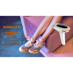 Epilator IPL Hausberg HB-90, 300.000 impulsuri, Ecran LCD, Lungime unda 550-1200nm