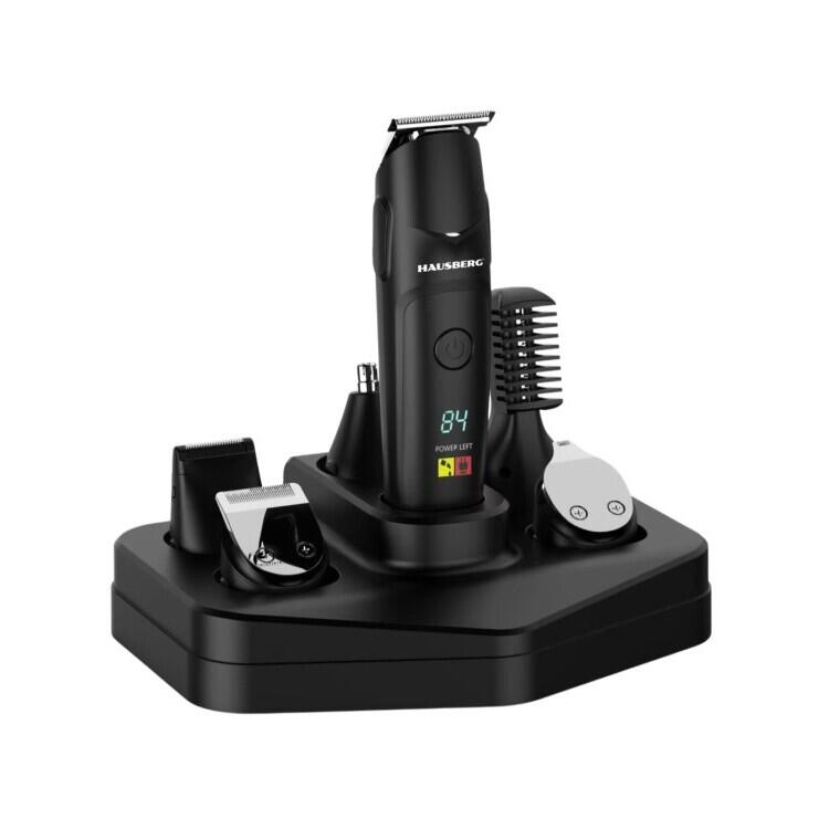 Set de tuns 10 in 1 reincarcabil Hausberg HB-97NG Digital 600mAh USB Type-C