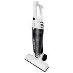 Aspirator vertical 2 in 1 HAUSBERG HB-2025AB, fara sac, aspirare uscata, filtru Hepa, 0.5 L, 600W, Alb-Negru