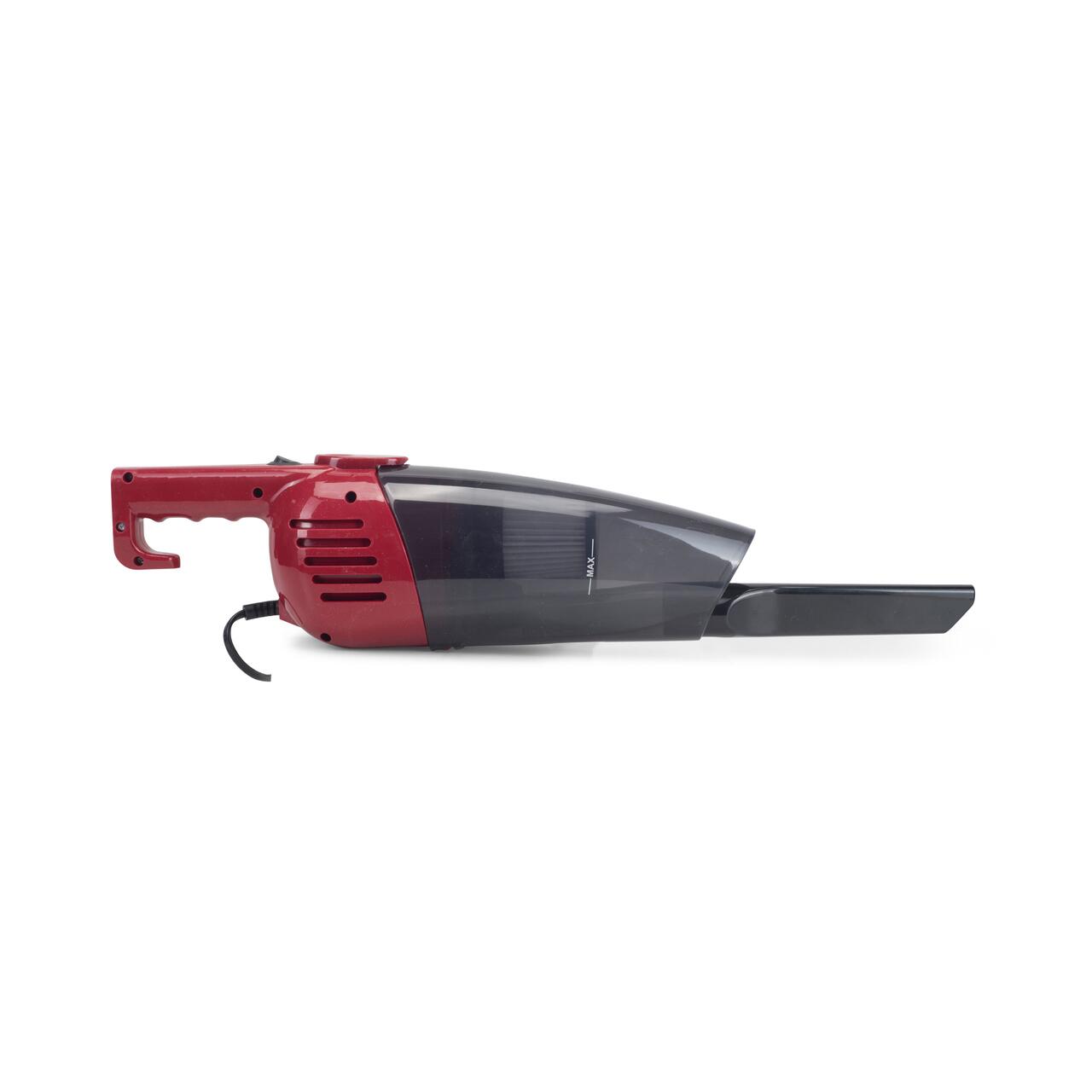 Aspirator vertical 2 in 1 HAUSBERG HB-2025RS, fara sac, aspirare uscata, filtru Hepa, 0.5 L, 600W, Rosu