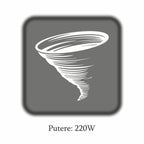 Aspirator vertical Hausberg HB-2027, putere 220W, fara sac, capacitate 0.25 l, filtre lavabile, 2 viteze, perie rotativa, timp de lucru 20-40 min, Alb