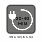 Aspirator vertical Hausberg HB-2027, putere 220W, fara sac, capacitate 0.25 l, filtre lavabile, 2 viteze, perie rotativa, timp de lucru 20-40 min, Alb