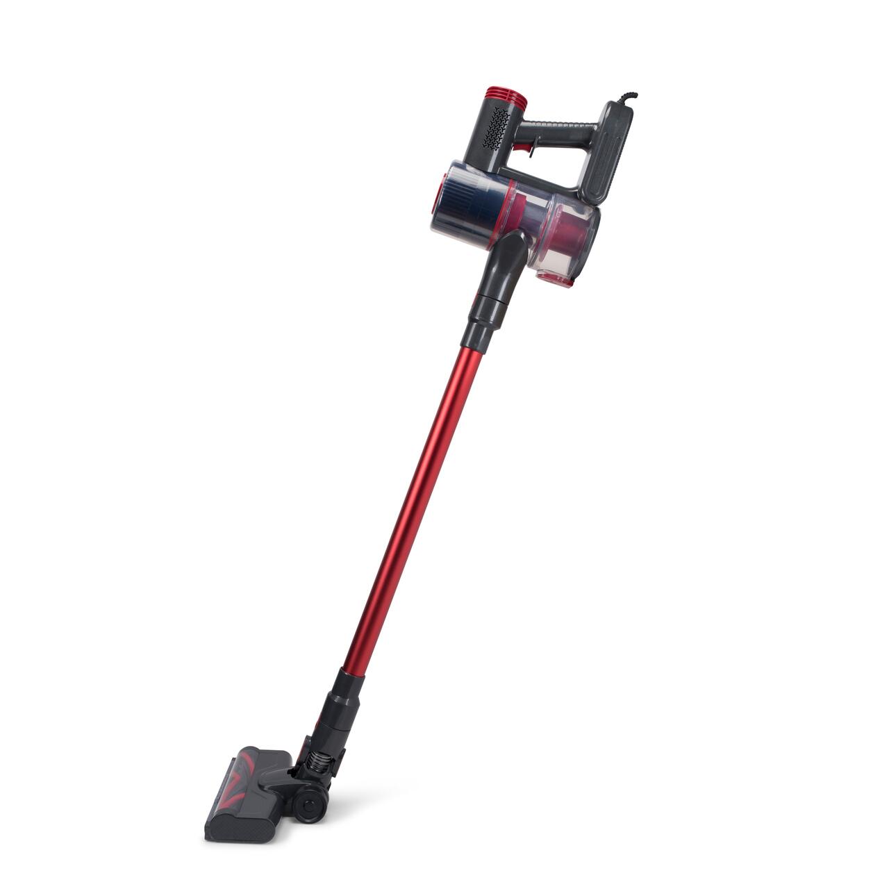 Aspirator vertical 2in1 HAUSBERG HB-2033GR, 900W, 0.7L, Rosu-Gri