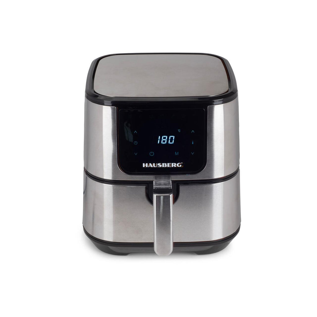 Friteuza Air Fryer Hausberg HB-2365, 1600-1800 W, 5.2 L, Timer, protectie supra-incalzire, maner rece, Display LCD