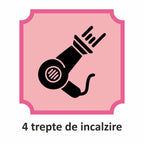 Uscator de par HAUSBERG HB-262GR, 2000W, 2 viteze, 4 trepte de incalzire, gri
