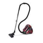 Aspirator fara sac Hausberg HB-2820RS, 2200 W, 4.5 litri, 85dB, filtru lavabil, sistem multi-ciclon, Negru/Rosu
