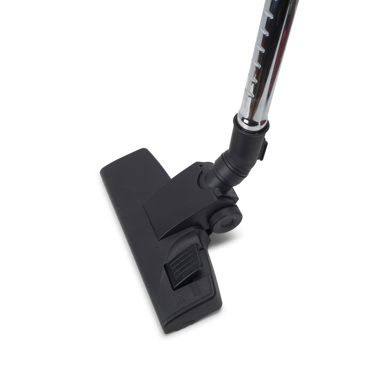 Aspirator fara sac Hausberg HB-2820RS, 2200 W, 4.5 litri, 85dB, filtru lavabil, sistem multi-ciclon, Negru/Rosu