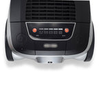 Aspirator Profesional cu sac Hausberg HB-2875NG, 2400 W, Nivel de zgomot 70dB, Capacitate 4L, Filtru De Aer Hepa Cu 5 Nivele, Lungime Cablu 5 M, Display Led, Furtun Rezistent, Negru/argintiu