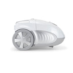 Aspirator cu sac HAUSBERG HB-2877AB, aspirare uscata, 4 litri, 1400 - 1800 W, protectie motor, sistem de rulare a cablului, Alb-Gri