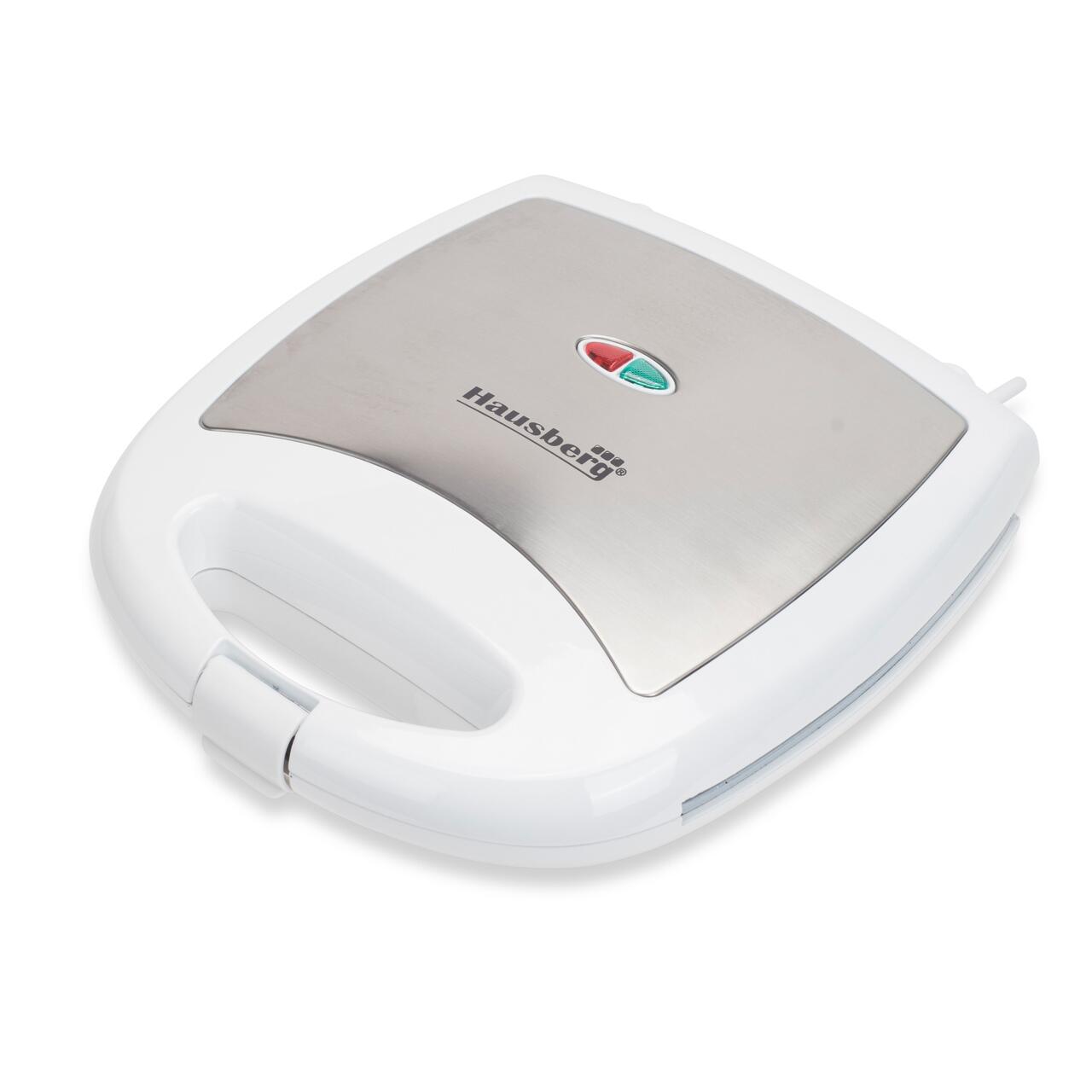 Aparat pentru biscuiti Hausberg HB-3563AB, 1100 W - 1300 W, argintiu/ALB