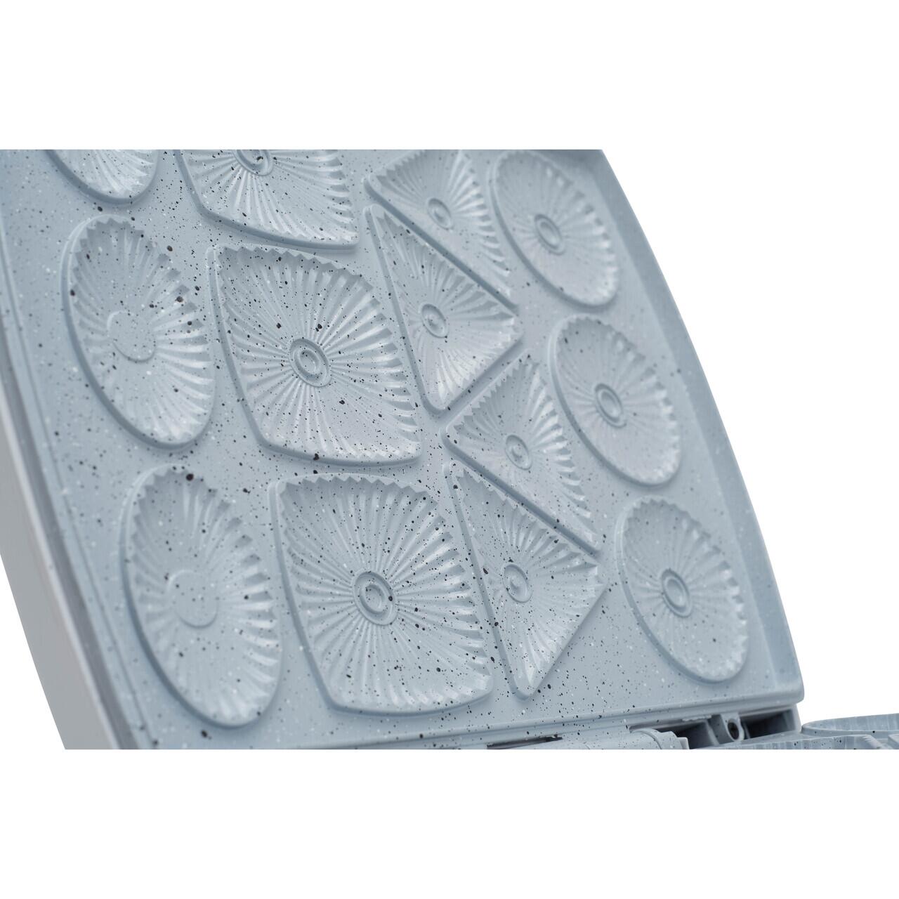 Aparat pentru biscuiti Hausberg HB-3563AB, 1100 W - 1300 W, argintiu/ALB