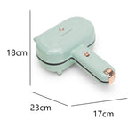 Aparat electric pentru placinta HAUSBERG HB-3564, 550-650W, Placa de incalzire cu doua laturi, Termostat, Adancime 13cm, Bachelita