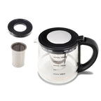 Aparat digital preparare ceai HAUSBERG HB-3640IN, 1500W, cana 1.7L, ceainic 1L, panou din otel inoxidabil cu afisaj digital, termostat, Inox