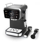 Espressor 2 in 1 HAUSBERG HB-3730IN, Hot & Cold, 20 bari, 1350 W, 1,5 L, Protectie la Supraincalzire si Suprapresiune, ERP, NTC, PID, Timer, Display, Spumare, Cafea macinata si capsule
