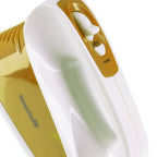 Mixer de mana profesional HAUSBERG HB-4118AU, 250W, 5 viteze + Turbo, Design ergonomic, accesorii incluse, Auriu