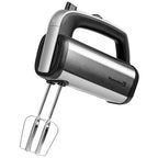 Mixer de Mana HAUSBERG HB-4201NG, 5 viteze, Motor din cupru, 250W-400W, Carcasa Inox, Negru