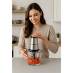 Tocator Hausberg HB-4505, 400 W, 2l, toaca, taie, macina, amesteca