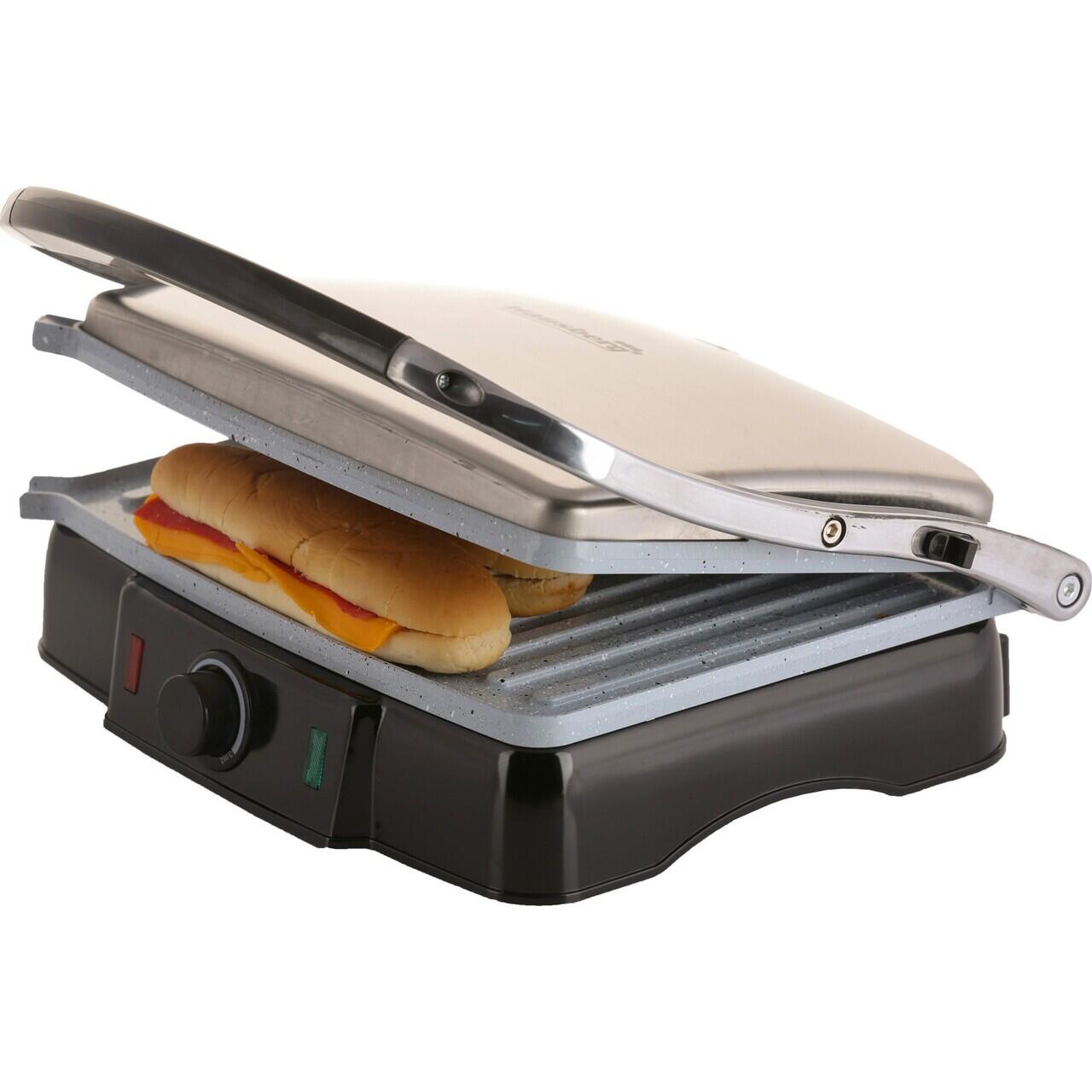 Gratar electric si sandwich maker HAUSBERG HB533, 1850-2200W Imagine secundară a produsului