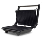 Sandwich maker & grill HAUSBERG HB-539IN, 1100-1300W, Termostat reglabil, Placi acoperite cu granit, Corp din Inox