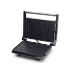 Sandwich maker & grill HAUSBERG HB-539IN, 1100-1300W, Termostat reglabil, Placi acoperite cu granit, Corp din Inox