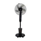 Ventilator umidificator Hausberg HB-5601NG, 75W, 16 inch, 3 viteze, timer 7.5h, rezervor 2.8L, LCD, telecomanda