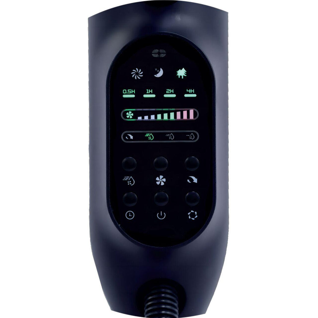 Ventilator umidificator Hausberg HB-5601NG, 75W, 16 inch, 3 viteze, timer 7.5h, rezervor 2.8L, LCD, telecomanda