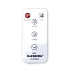 Ventilator turn Hausberg HB-5952AB, 55W, 38 inch, 3 viteze, temporizator 24h, LED, oscilatie, telecomanda, alb