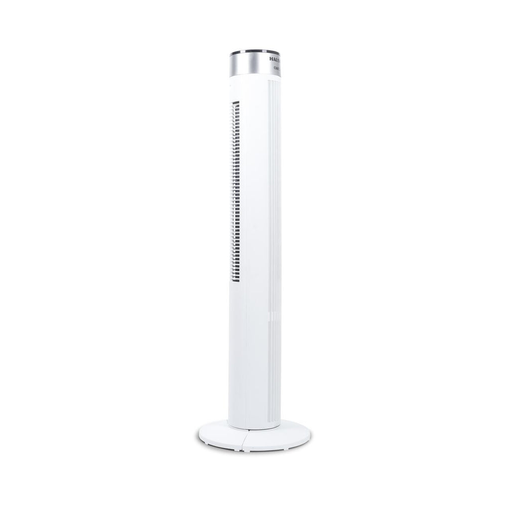 Ventilator turn Hausberg HB-5952AB, 55W, 38 inch, 3 viteze, temporizator 24h, LED, oscilatie, telecomanda, alb