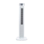 Ventilator turn digital Hausberg HB-5953AB, 55W, 41 inch, 3 viteze, 3 moduri, temporizator 24h, LED, oscilatie, telecomanda, difuzor parfum, alb