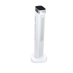 Ventilator turn digital Hausberg HB-5953AB, 55W, 41 inch, 3 viteze, 3 moduri, temporizator 24h, LED, oscilatie, telecomanda, difuzor parfum, alb
