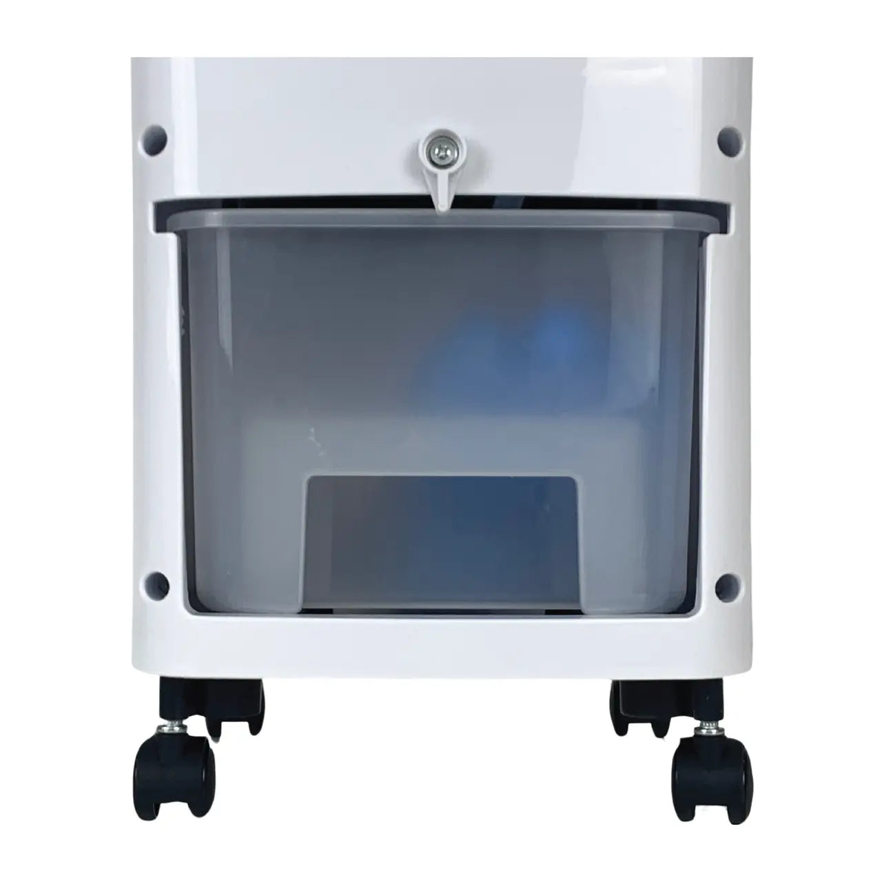 Ventilator cu racire si umidificare Hausberg HB-5955, 3 viteze, temporizator 12h, rezervor 4L, telecomanda, alb