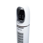 Ventilator turn digital Hausberg HB-5958AB, 55W, 45 inch, 3 viteze, temporizator 24h, LED, oscilatie, telecomanda, alb