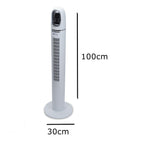 Ventilator turn digital Hausberg HB-5958AB, 55W, 45 inch, 3 viteze, temporizator 24h, LED, oscilatie, telecomanda, alb