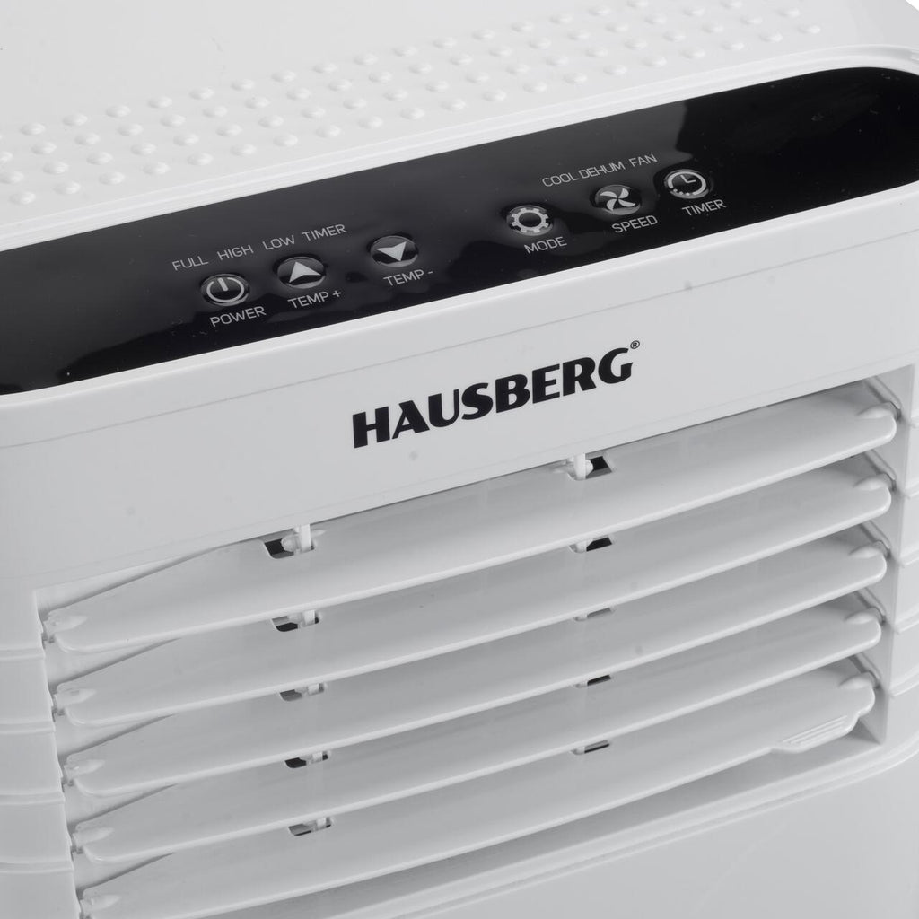 Aparat aer conditionat portabil Hausberg HB-5960AB, 9000 BTU, 1920W, 300 m3/h, LCD, alb
