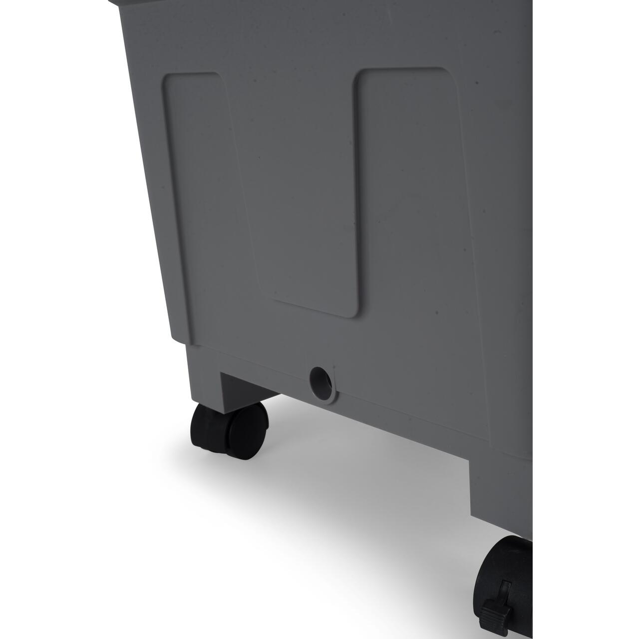 Racitor de aer portabil Hausberg HB-5961AB, 75W, rezervor 20L, 3 viteze, control mecanic, 2 cutii gheata, alb