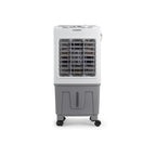 Racitor de aer portabil Hausberg HB-5961AB, 75W, rezervor 20L, 3 viteze, control mecanic, 2 cutii gheata, alb