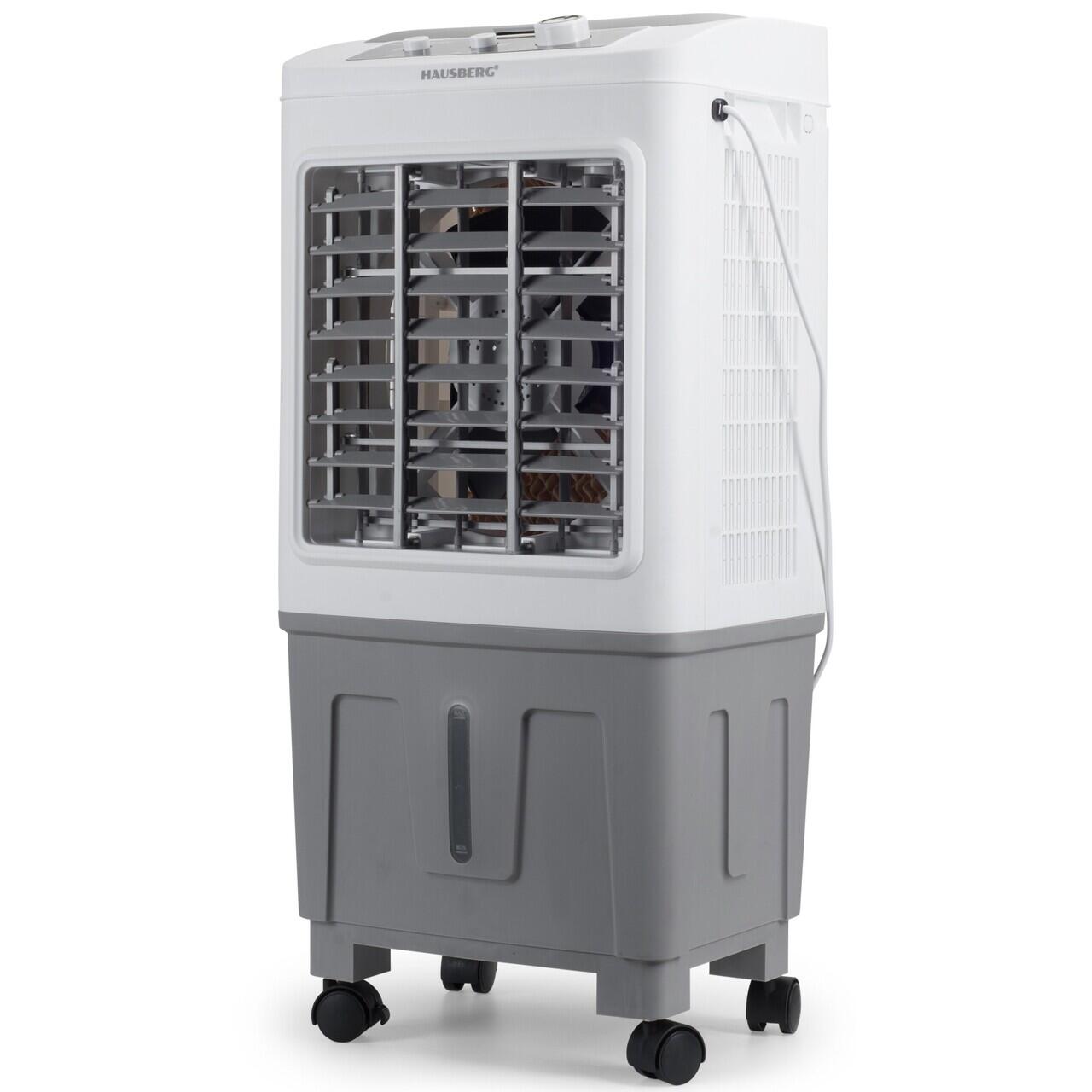 Racitor de aer portabil Hausberg HB-5961AB, 75W, rezervor 20L, 3 viteze, control mecanic, 2 cutii gheata, alb Imagine secundară a produsului