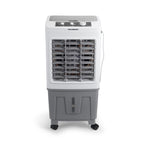 Racitor de aer portabil Hausberg HB-5961AB, 75W, rezervor 20L, 3 viteze, control mecanic, 2 cutii gheata, alb