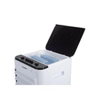 Racitor de aer portabil Hausberg HB-5963AB, 55–80W, rezervor 12L, 3 viteze, functie Turbo, oscilatie 60°, control mecanic, alb