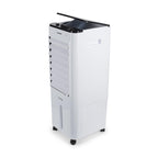 Racitor de aer portabil Hausberg HB-5963AB, 55–80W, rezervor 12L, 3 viteze, functie Turbo, oscilatie 60°, control mecanic, alb